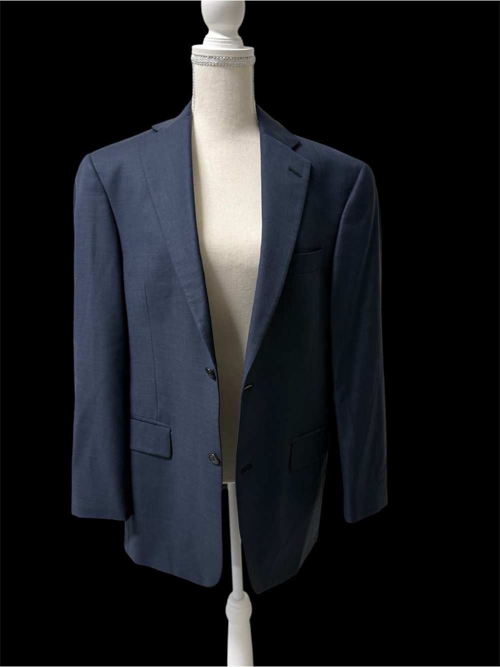 Hart Schaffner Marx Blazer – 38S – Navy Wool Suit Jacket – Made in USA